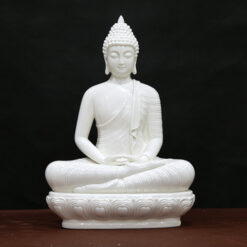 Tượng Phật Thích Ca Ngồi Kiểu Thái Bằng Sứ, Cao 40cm