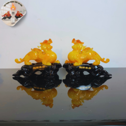 Cặp Tỳ Hưu Chữ Phúc Cao 15cm Ngang 18cm