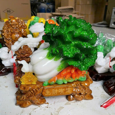 Bắp Cải Phong Thủy Thu Hút Tài Lộc Kích thước 25cm*25cm